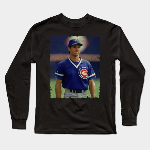 Ryne Sandberg in Chicago Cubs Long Sleeve T-Shirt by PESTA PORA